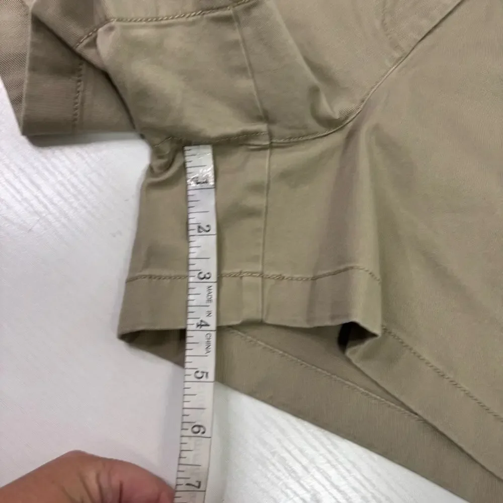 NWT J. Crew Women's Tan Bermuda Shorts Size 14 UU0907